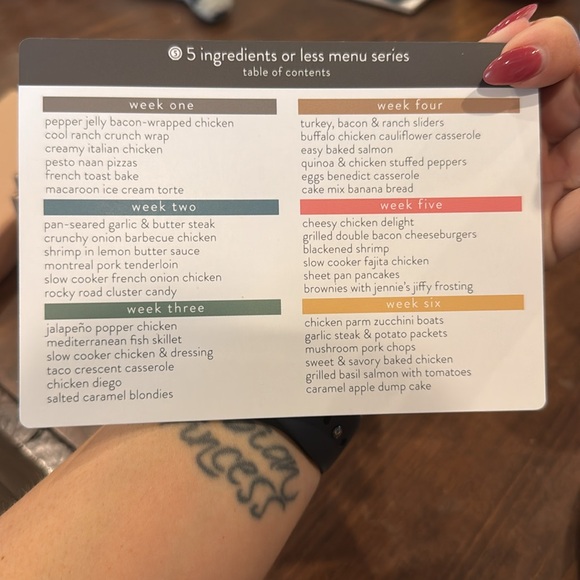 Recipe Menu Planning Set - Picture 3 of 5